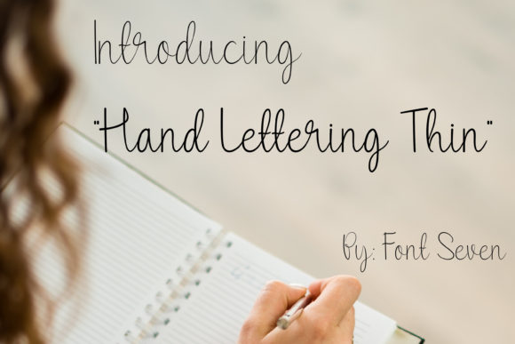Download Hand Lettering Thin - Hand Collection