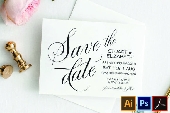 Download Save the Date Template Printable Wedding - Wedding Collection