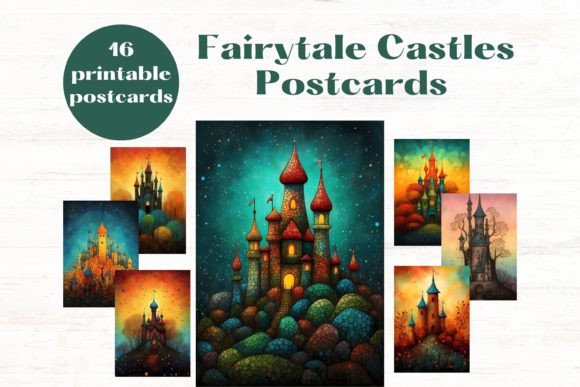 Download Fairytale Castle 5x7 Postcard Set - Postcard Collection