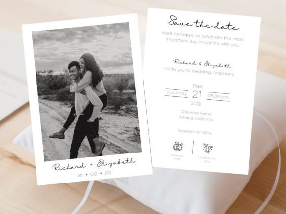 Download Modern Basic Photo Wedding Save the Date - Wedding Collection