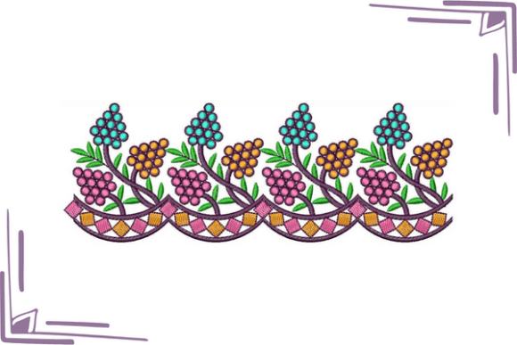 Download Mexican Style Floral Border - Mexican style Collection