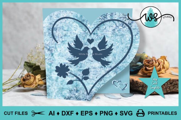 Download Wedding Anniversary Card Template SVG - Wedding Collection