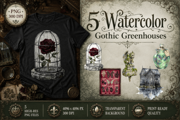 Download Gothic Greenhouse Clipart Dark Flora PNG - Premium Resources